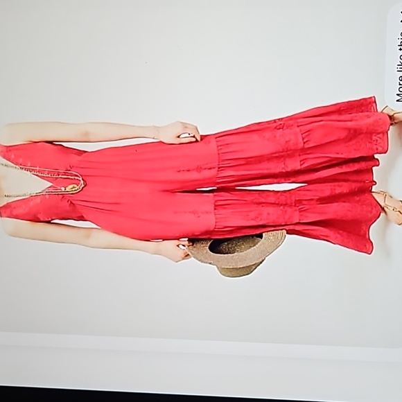 Anthropologie Wide leg silk jumpsuit - Picture 7 of 7